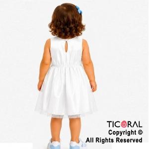 DISFRAZ PRINCESA CORTO CON BRETEL ANGOSTO BLANCO TALLE 0